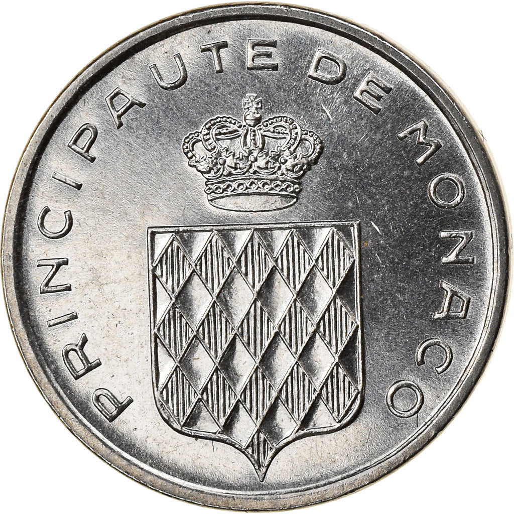 Moneta, Monaco, Rainier III, Centime, 1976, SPL-, Acciaio inossidabile, KM:155