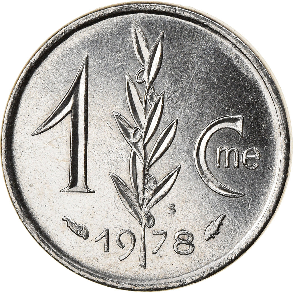 Coin, Monaco, Rainier III, Centime, 1978, AU(55-58), Stainless Steel, KM:155