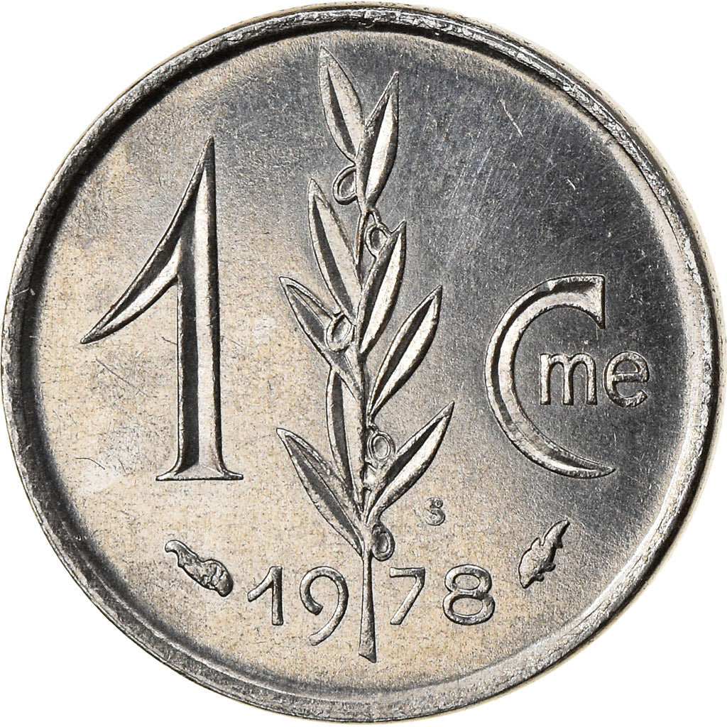 Monnaie, Monaco, Rainier III, Centime, 1978, SUP, Stainless Steel, Gadoury:MC