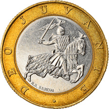 Münze, Monaco, Rainier III, 10 Francs, 1989, VZ, Bi-Metallic, KM:163