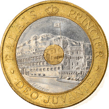 Coin, Monaco, Rainier III, 20 Francs, 1992, EF(40-45), Tri-Metallic, KM:165