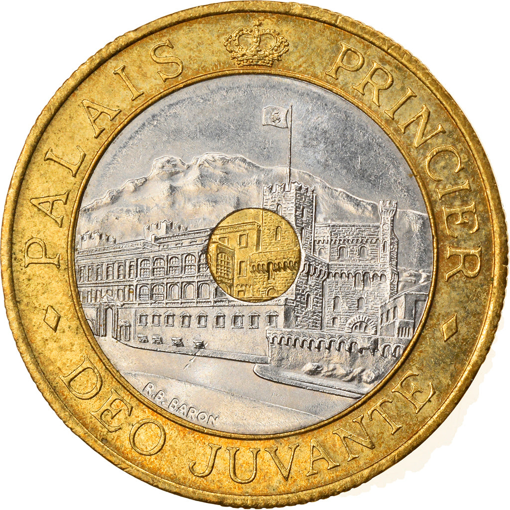 Coin, Monaco, Rainier III, 20 Francs, 1992, EF(40-45), Tri-Metallic, KM:165