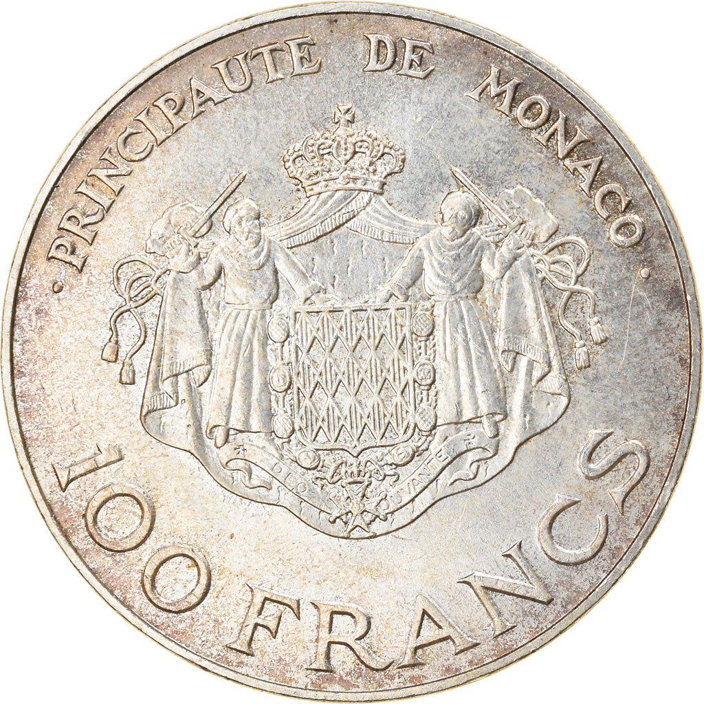 Coin, Monaco, Rainier III, 100 Francs, 1982, EF(40-45), Silver, KM:161