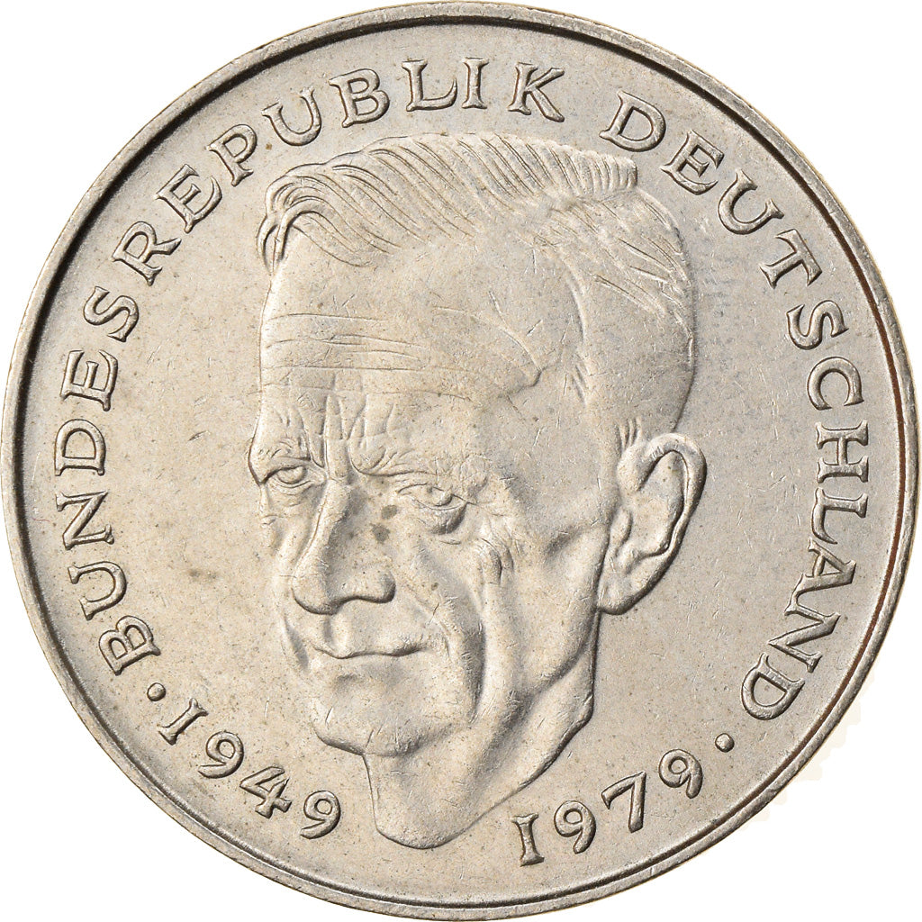 Coin, GERMANY - FEDERAL REPUBLIC, 2 Mark, 1979, Karlsruhe, EF(40-45)