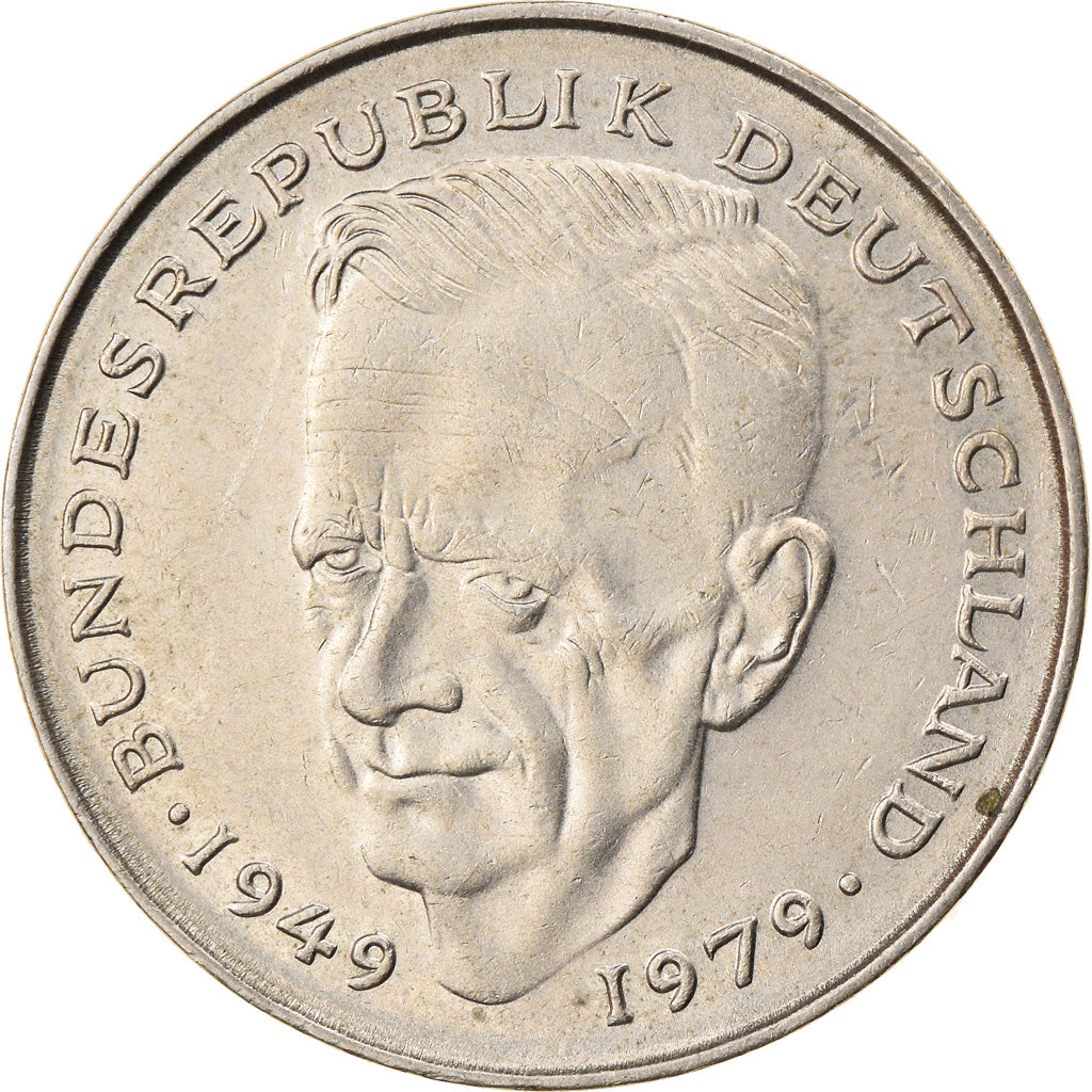 Coin, GERMANY - FEDERAL REPUBLIC, 2 Mark, 1979, Karlsruhe, EF(40-45)