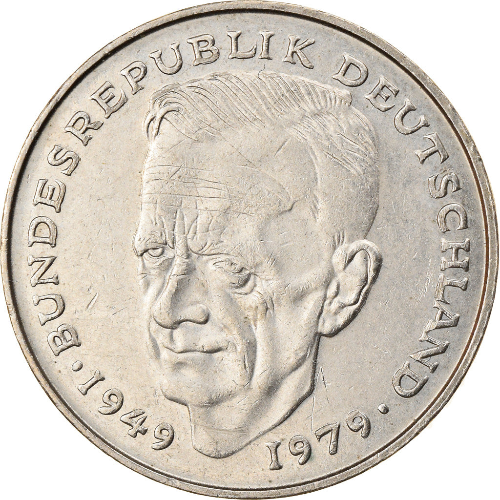 Coin, GERMANY - FEDERAL REPUBLIC, 2 Mark, 1980, Stuttgart, EF(40-45)