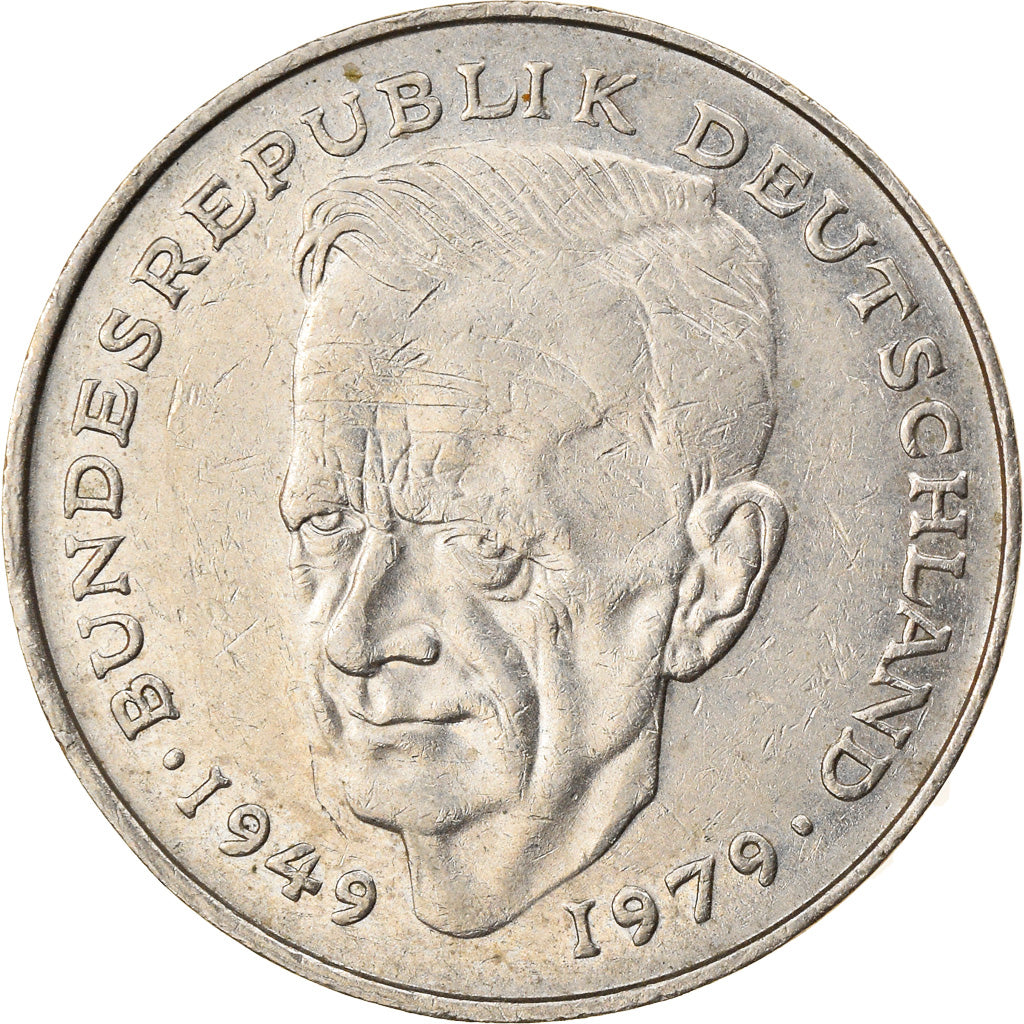 Moneta, GERMANIA - REPUBBLICA FEDERALE, 2 Mark, 1980, Stuttgart, BB, Nichel
