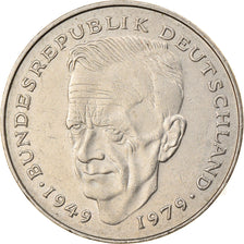 Moneta, GERMANIA - REPUBBLICA FEDERALE, 2 Mark, 1980, Karlsruhe, BB, Nichel