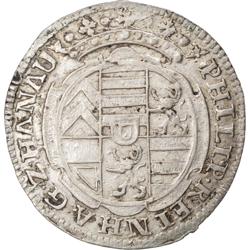 Coin, German States, HANAU-LICHTENBERG, Philipp Reinhard, 6 Albus, 12 Kreuzer
