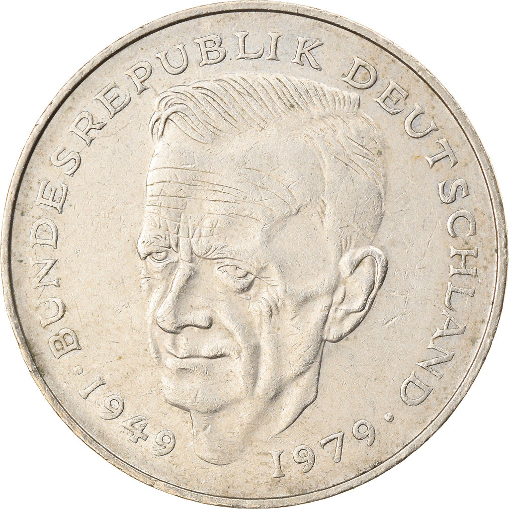 Coin, GERMANY - FEDERAL REPUBLIC, 2 Mark, 1982, Hambourg, EF(40-45)
