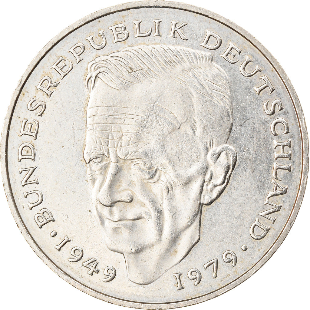 Coin, GERMANY - FEDERAL REPUBLIC, 2 Mark, 1983, Hambourg, EF(40-45)