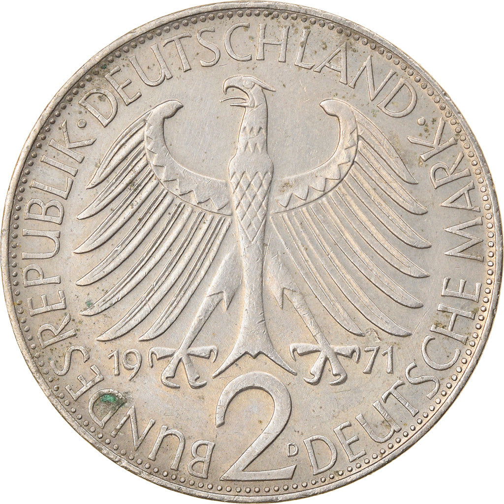 Coin, GERMANY - FEDERAL REPUBLIC, 2 Mark, 1971, Munich, EF(40-45)