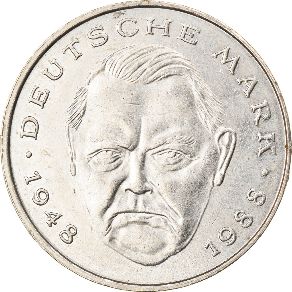 Coin, GERMANY - FEDERAL REPUBLIC, 2 Mark, 1988, Stuttgart, AU(55-58)