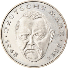 Coin, GERMANY - FEDERAL REPUBLIC, 2 Mark, 1988, Karlsruhe, AU(55-58)