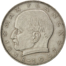 GERMANY - FEDERAL REPUBLIC, 2 Mark, 1957, Karlsruhe, KM #116, EF(40-45),...