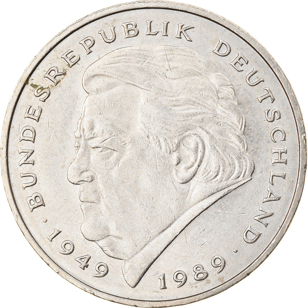 Coin, GERMANY - FEDERAL REPUBLIC, 2 Mark, 1991, Karlsruhe, EF(40-45)