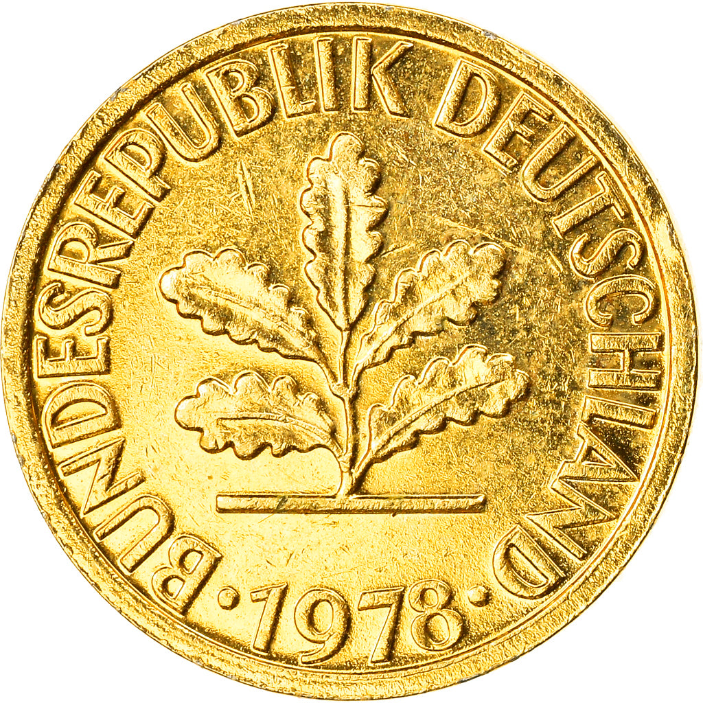 Monnaie, République fédérale allemande, Pfennig, 1978, Stuttgart, golden