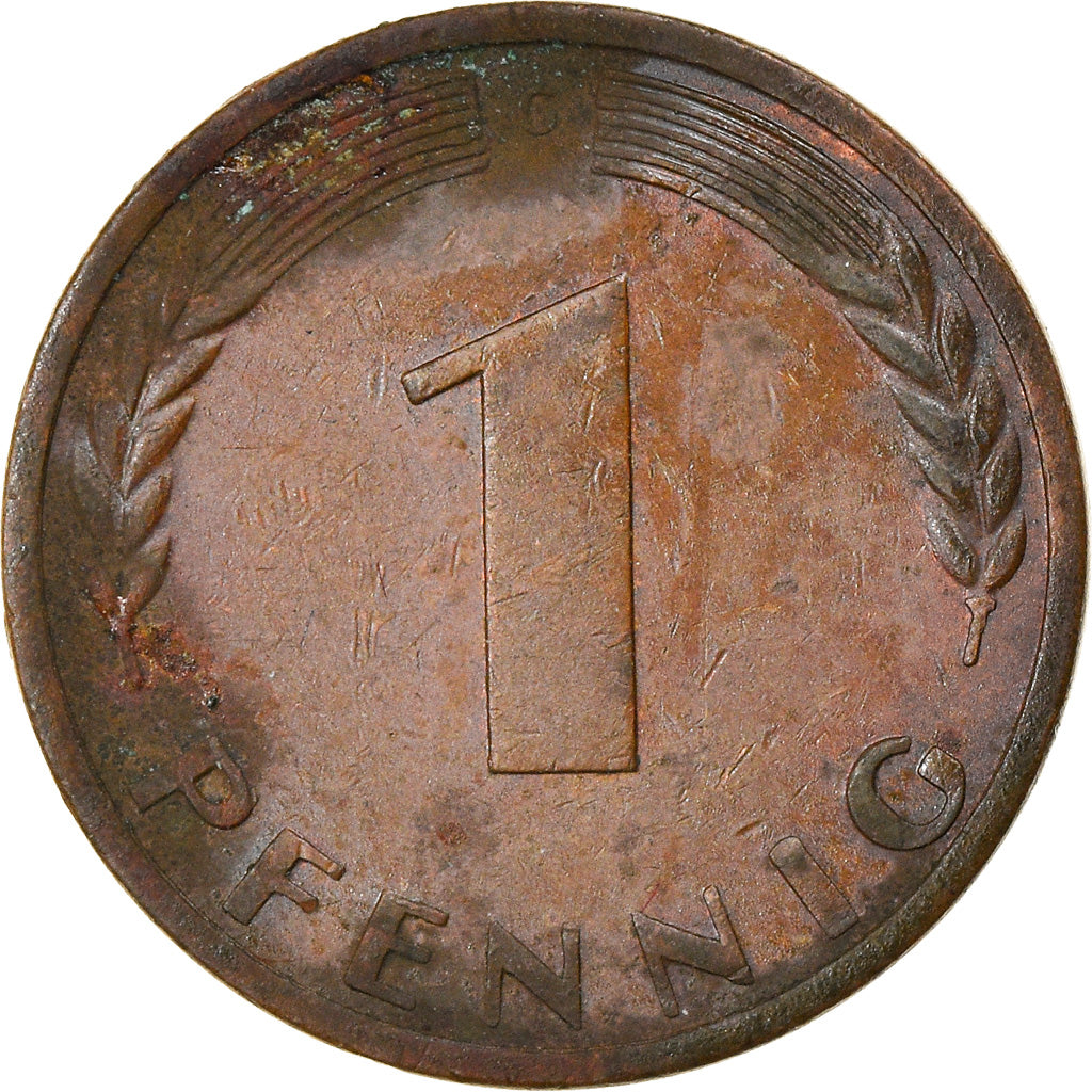 Moeda, ALEMANHA - REPÚBLICA FEDERAL, Pfennig, 1969, Karlsruhe, EF(40-45), Aço