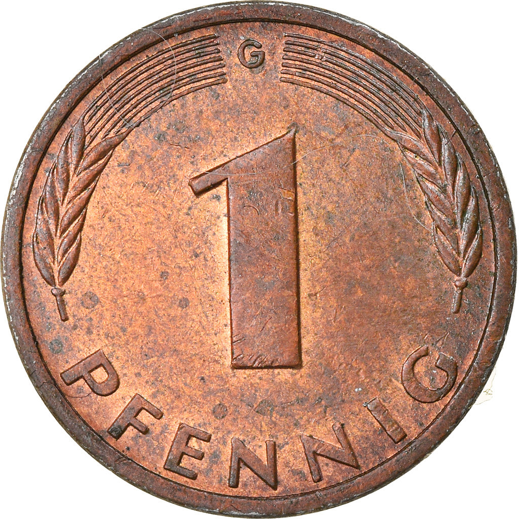 Monnaie, République fédérale allemande, Pfennig, 1979, Karlsruhe, TTB, Copper