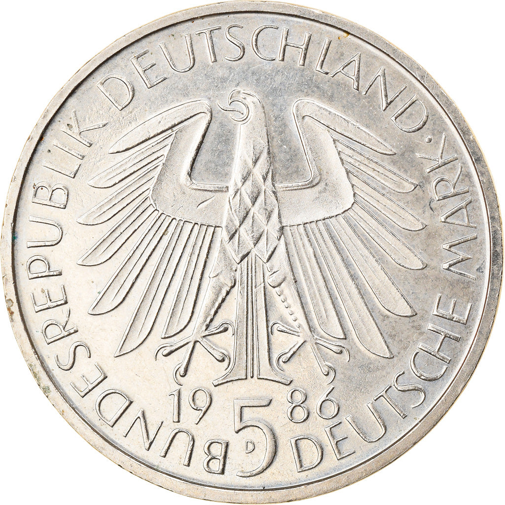 Coin, GERMANY - FEDERAL REPUBLIC, 5 Mark, 1986, Munich, Germany, AU(55-58)