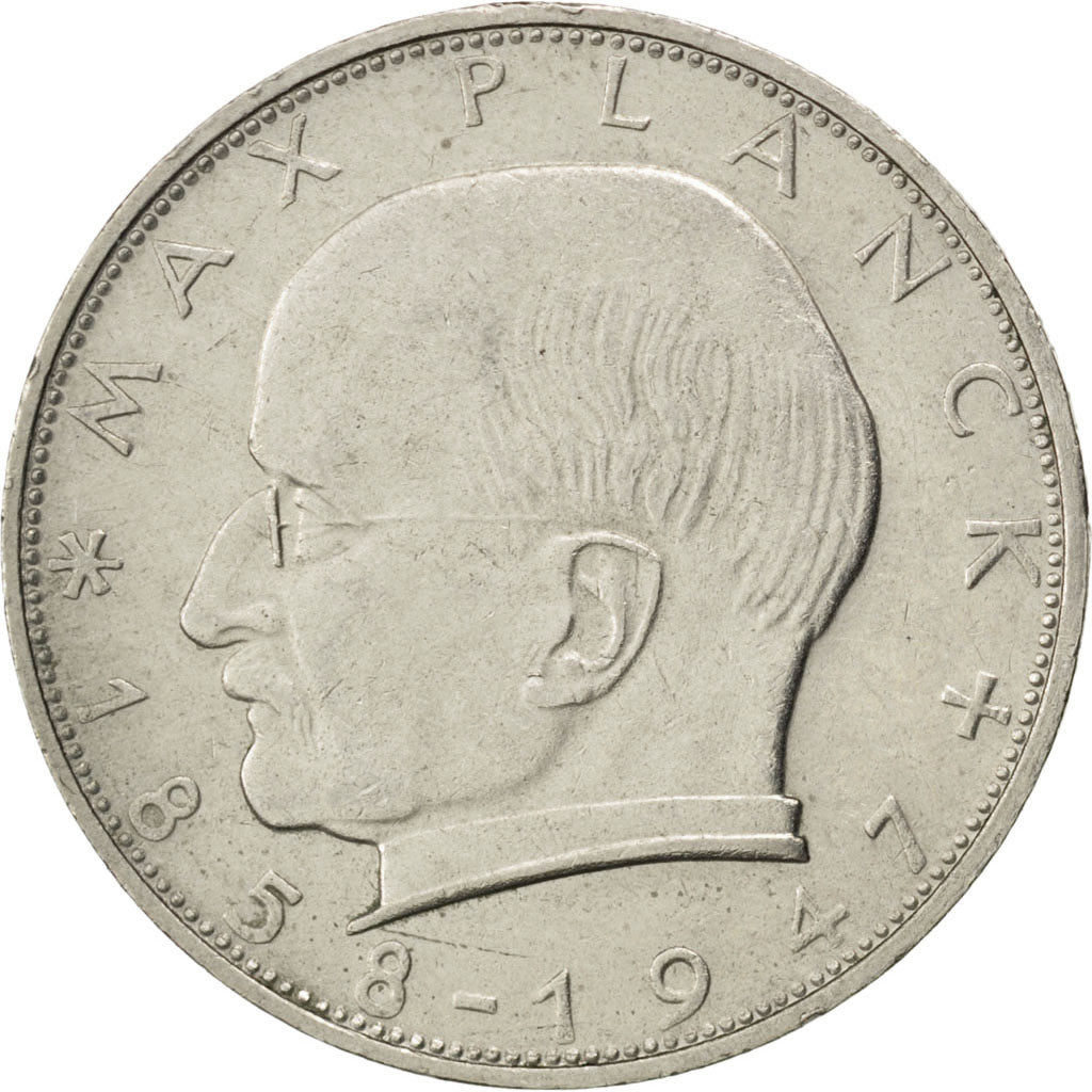 Germany, 2 Deutschemark, 1968, Stuttgart, KM #116, EF(40-45), Cupro-nickel, 6.98
