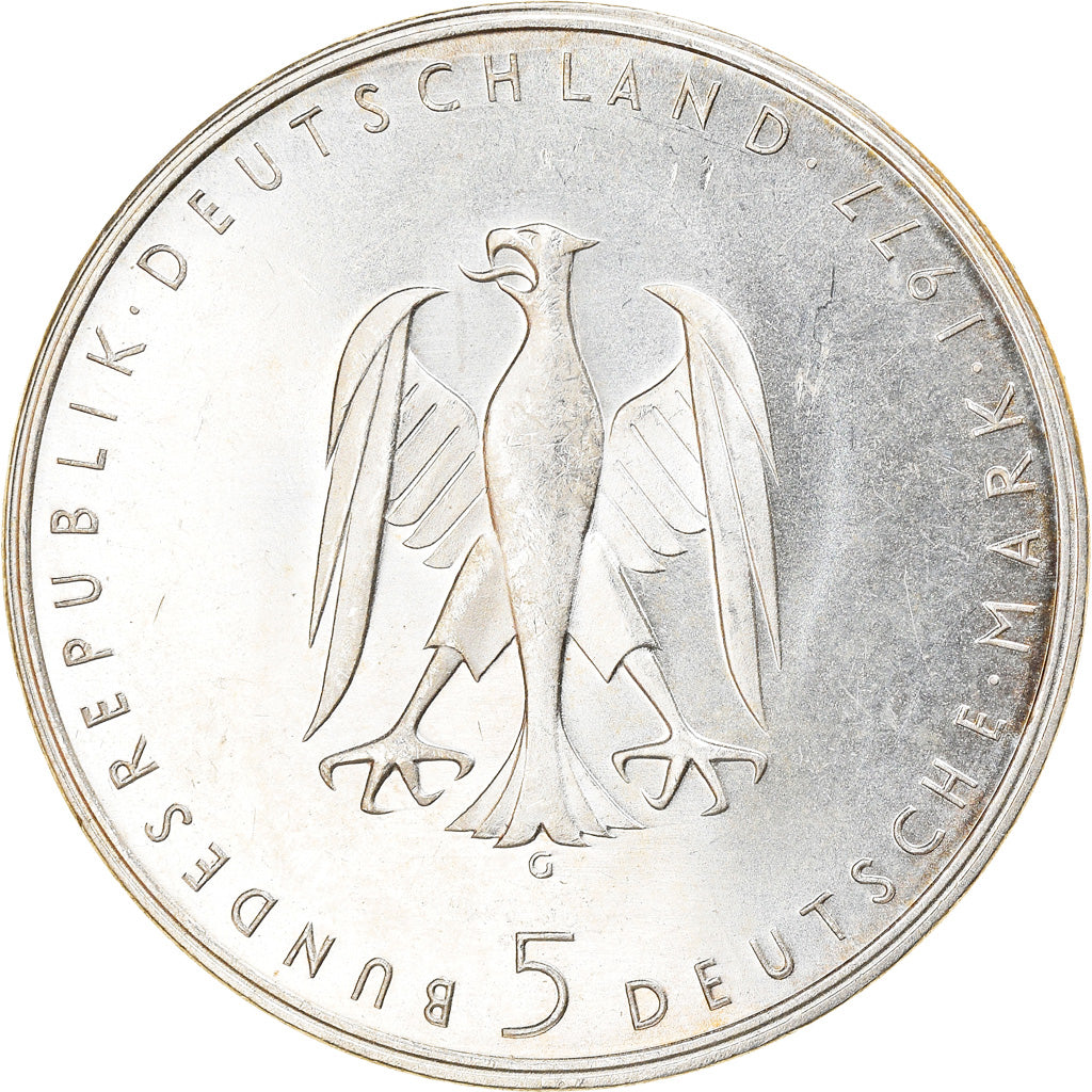 Monnaie, République fédérale allemande, 5 Mark, 1977, Karlsruhe, Germany