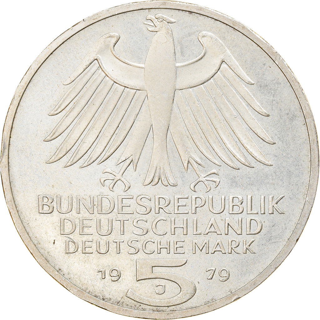 Coin, GERMANY - FEDERAL REPUBLIC, 5 Mark, 1979, Hamburg, Germany, AU(55-58)