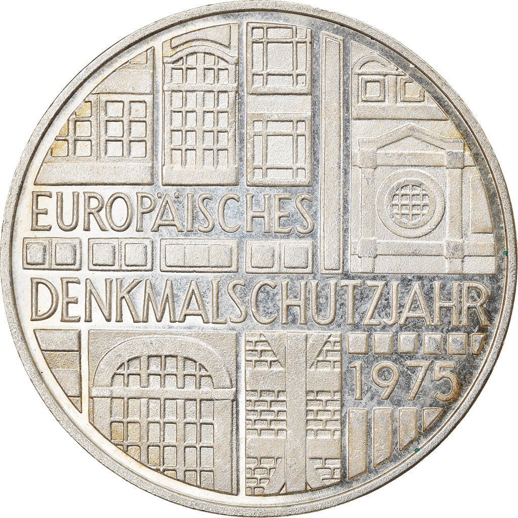 Moneta, GERMANIA - REPUBBLICA FEDERALE, 5 Mark, 1975, Stuttgart, Germany, SPL-