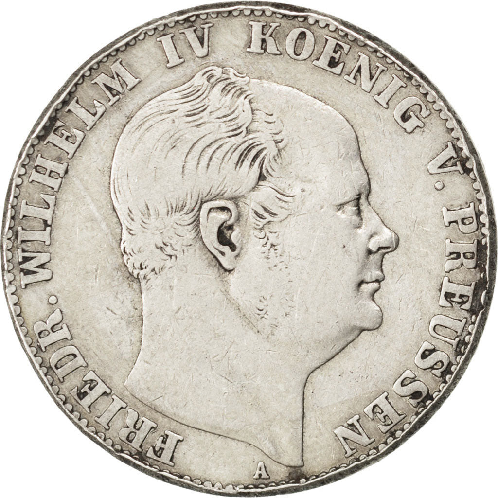 GERMAN STATES, Thaler, 1857, Berlin, KM #472, VF(20-25), Silver, 18.25