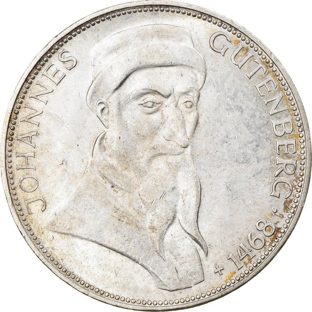 Moneta, Niemcy - RFN, 5 Mark, 1968, Karlsruhe, Germany, AU(55-58), Srebro