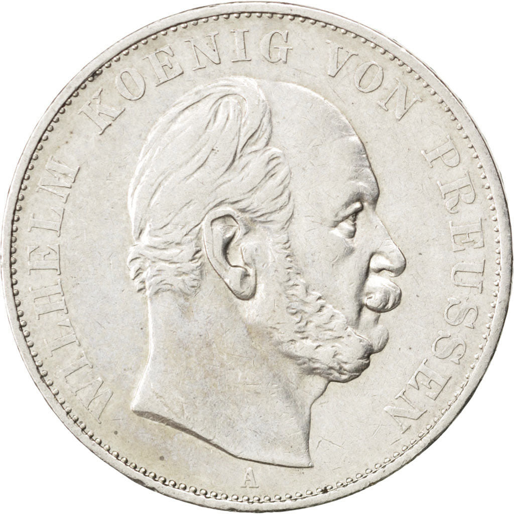 GERMAN STATES, Thaler, 1871, Berlin, KM #500, AU(50-53), Silver, 18.46