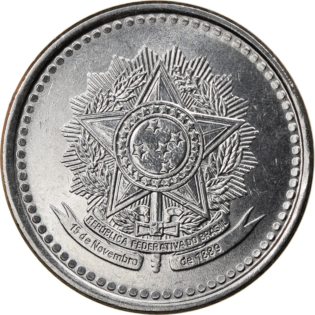 Münze, Brasilien, 500 Cruzeiros, 1985, SS, Stainless Steel, KM:597