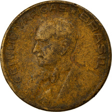 Moneda, Brasil, 10 Centavos, 1946, BC+, Aluminio - bronce, KM:555a.2