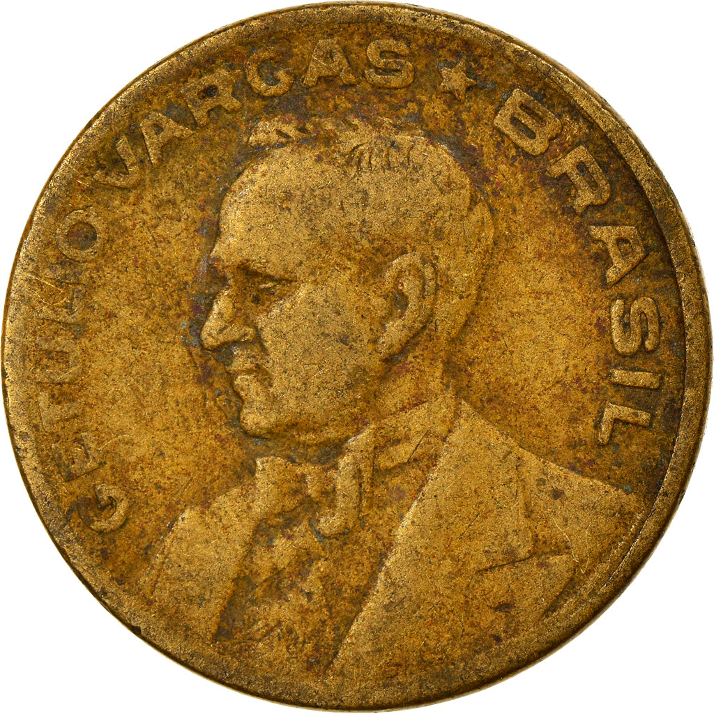 Munten, Brazilië, 20 Centavos, 1946, FR+, Aluminum-Bronze, KM:556a