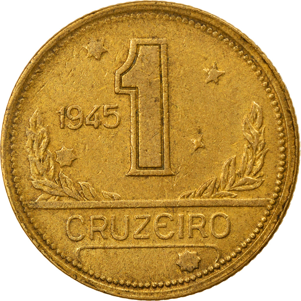Monnaie, Brésil, Cruzeiro, 1945, TTB, Aluminum-Bronze, KM:558