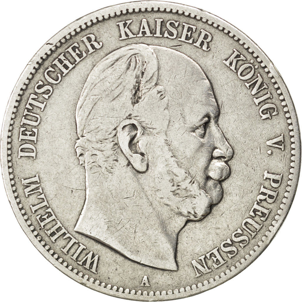 German States, 5 Mark, 1874, Berlin, KM #503, VF(30-35), Silver, 27.34