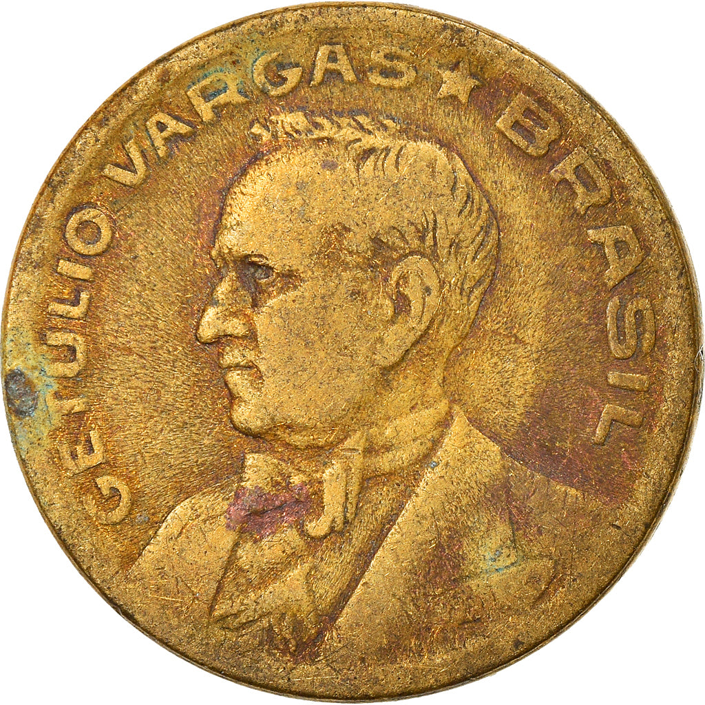 Moeda, Brasil, 50 Centavos, 1945, VF(30-35), Alumínio-Bronze, KM:557a