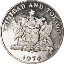 Münze, TRINIDAD & TOBAGO, 50 Cents, 1974, Franklin Mint, VZ, Copper-nickel