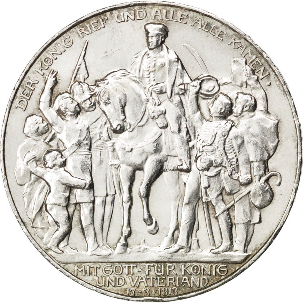 Allemagne, Prusse, Wilhelm II, 3 Mark 1913 A, KM 534