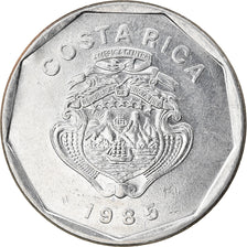 Moneta, Costa Rica, 20 Colones, 1985, EF(40-45), Stal nierdzewna, KM:216.2