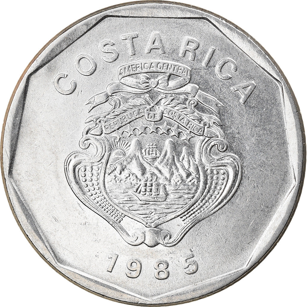 Monnaie, Costa Rica, 20 Colones, 1985, TTB, Stainless Steel, KM:216.2