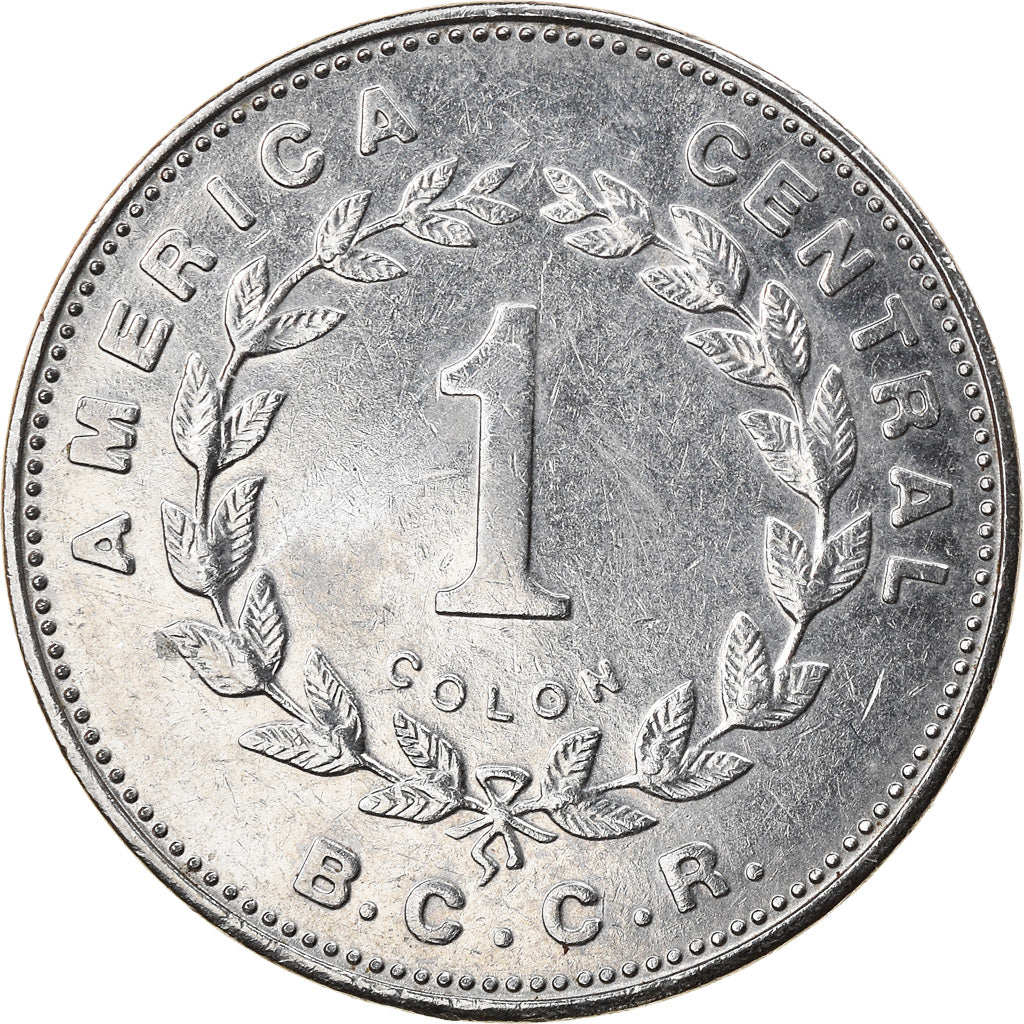 Münze, Costa Rica, Colon, 1989, SS, Stainless Steel, KM:210.2
