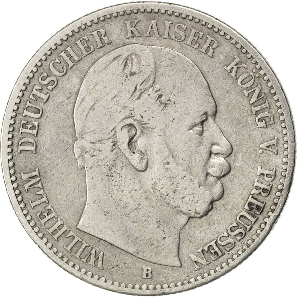 German States, 2 Mark, 1876, Hannover, KM #506, VF(20-25), Silver, 10.76