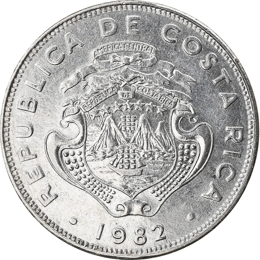 Coin, Costa Rica, 50 Centimos, 1982, EF(40-45), Stainless Steel, KM:209.1
