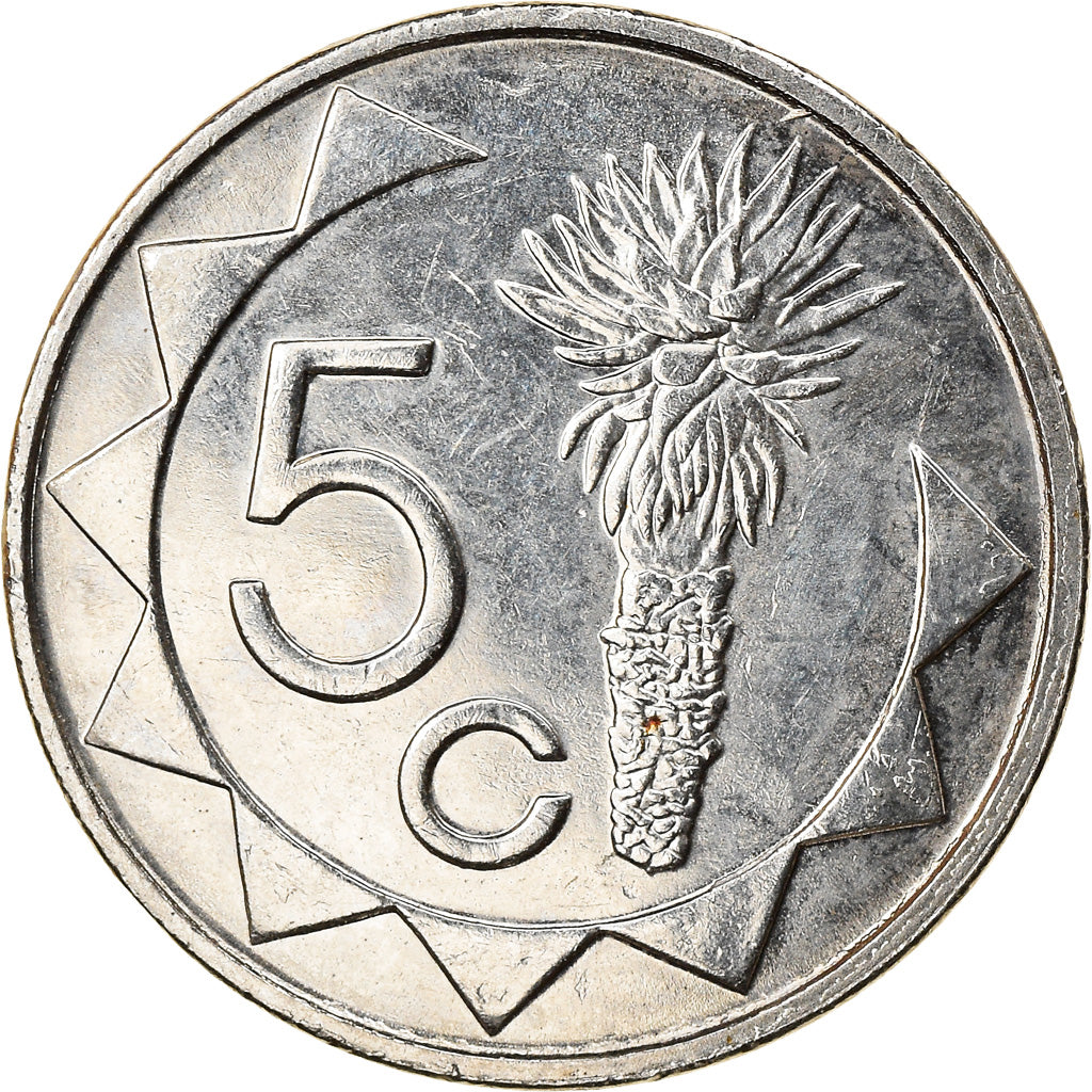 Monnaie, Namibia, 5 Cents, 2002, Vantaa, TTB, Nickel plated steel, KM:1
