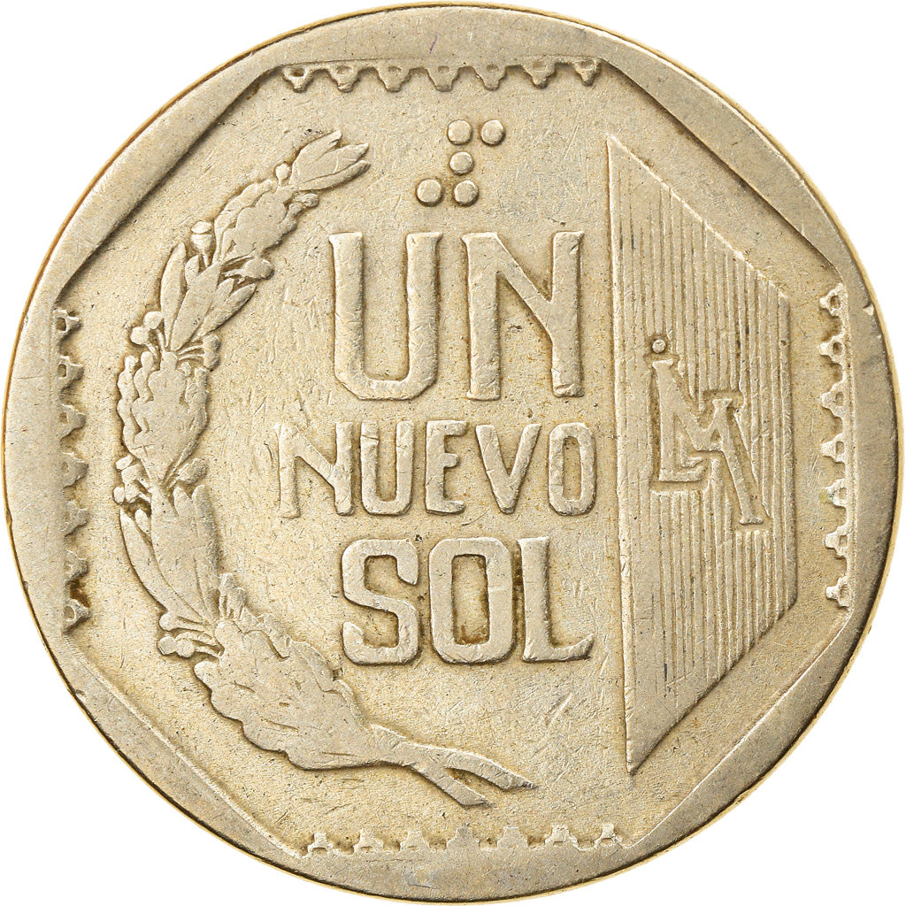 Coin, Peru, Nuevo Sol, 1994, Lima, EF(40-45), Gold, KM:312