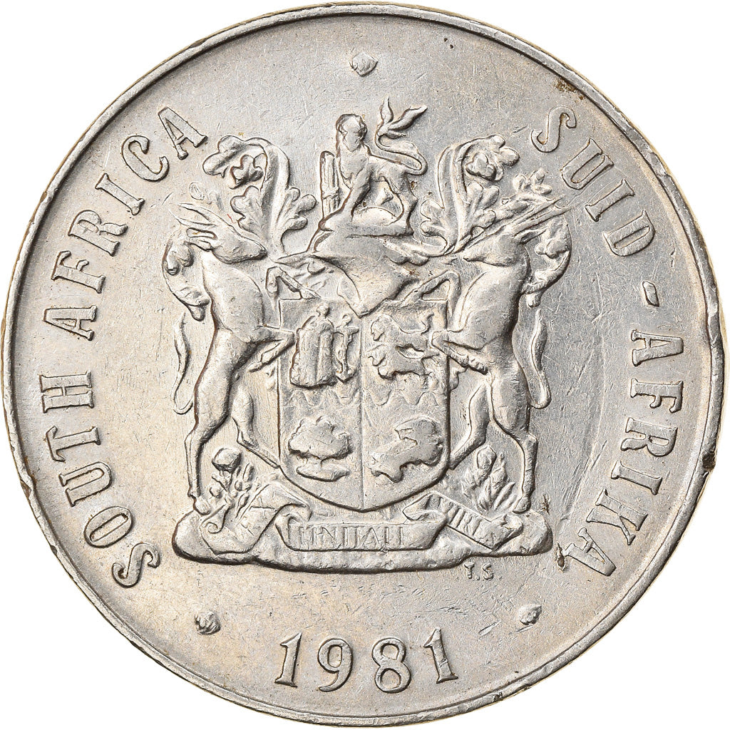 Monnaie, Afrique du Sud, 50 Cents, 1981, TTB, Nickel, KM:87
