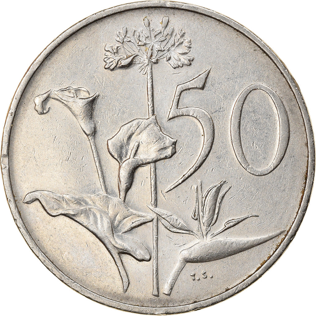 Monnaie, Afrique du Sud, 50 Cents, 1981, TTB, Nickel, KM:87