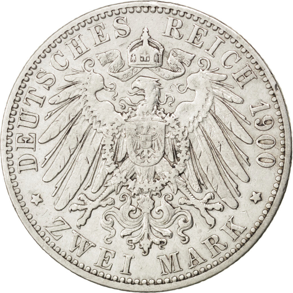 Allemagne, Prusse, Wilhelm II, 2 Mark 1900 A, KM 522