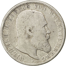 Coin, German States, WURTTEMBERG, Wilhelm II, 2 Mark, 1901, Freudenstadt